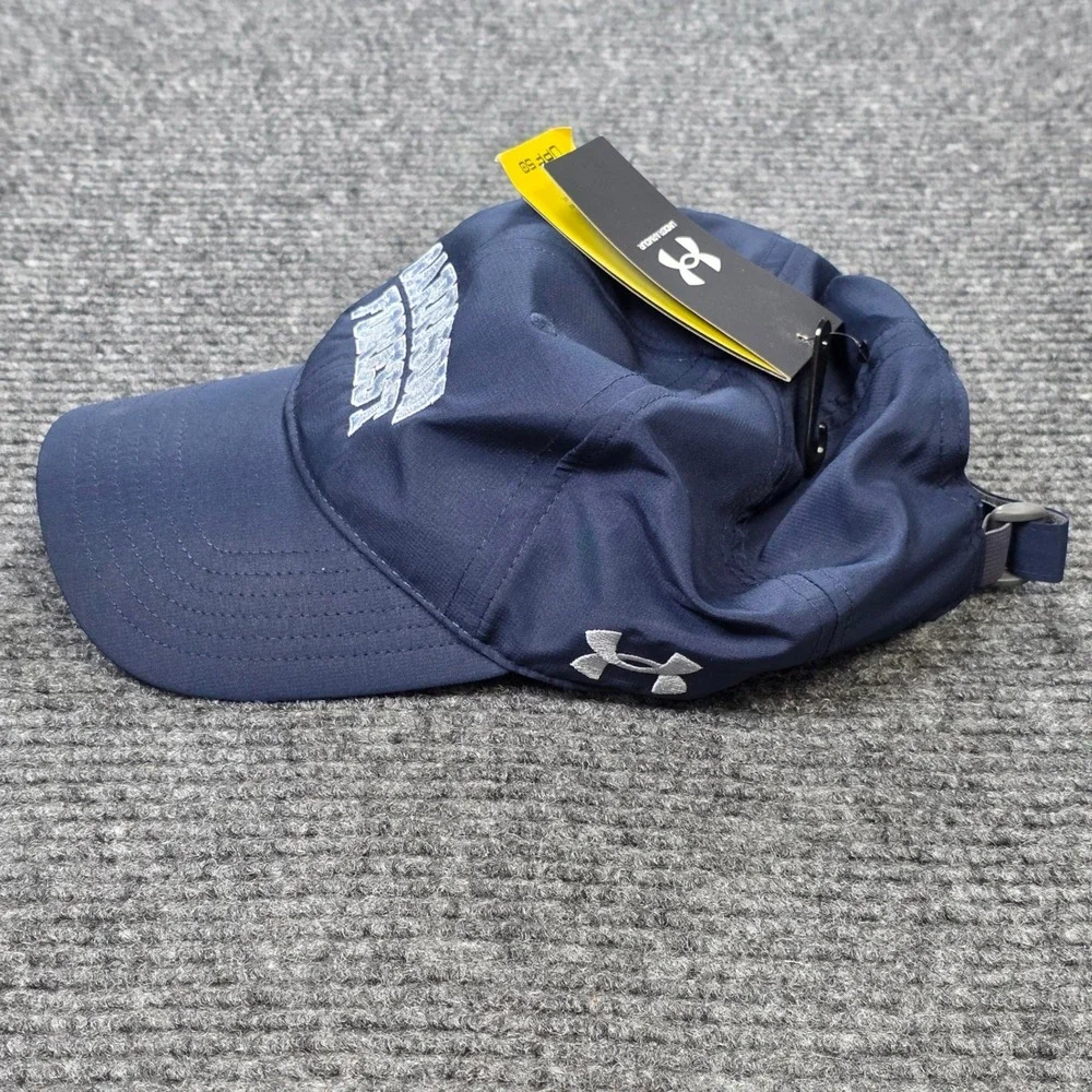 Under Armour Garrison Forest Adjustable‎ Hat Cap Men's OS Navy Blue UPF 50 NEW